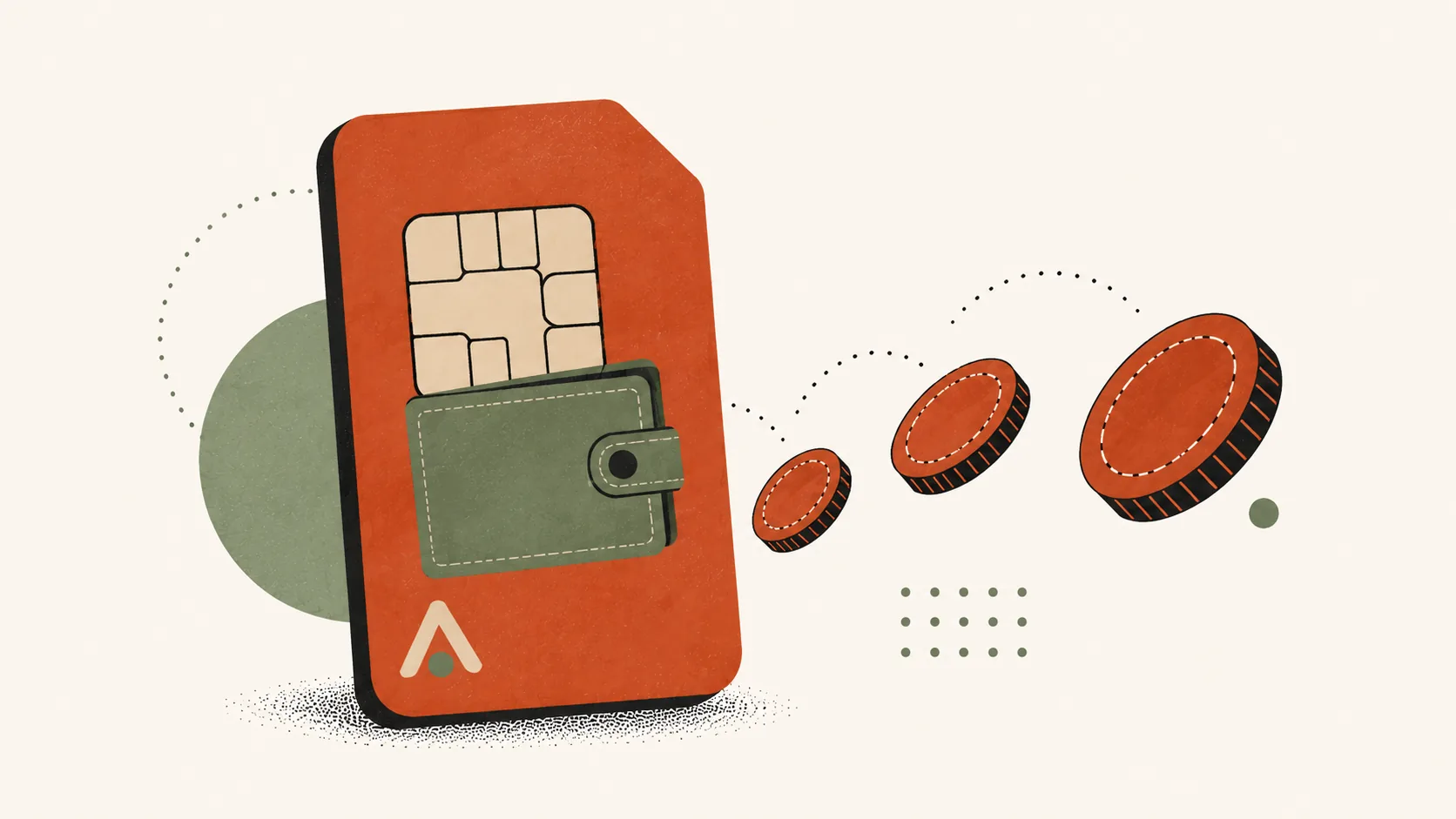 Ilustração editorial — cupão rectangular com barcode decorativo e selo PROMO em terracotta com estrelas decorativas, representando códigos promocionais Premier Bet